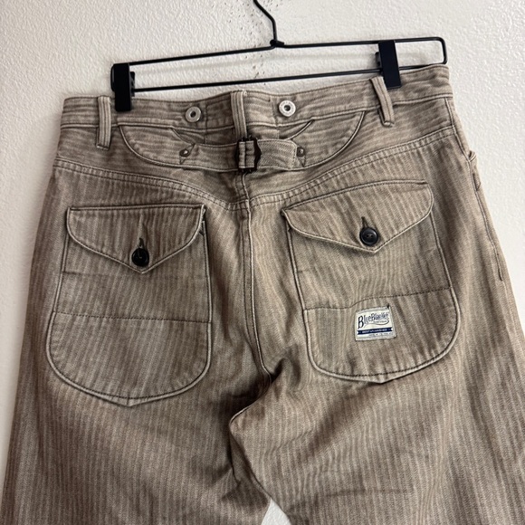 Blue Blanket Never Without Denim Pants Vintage Italy - Picture 6 of 13